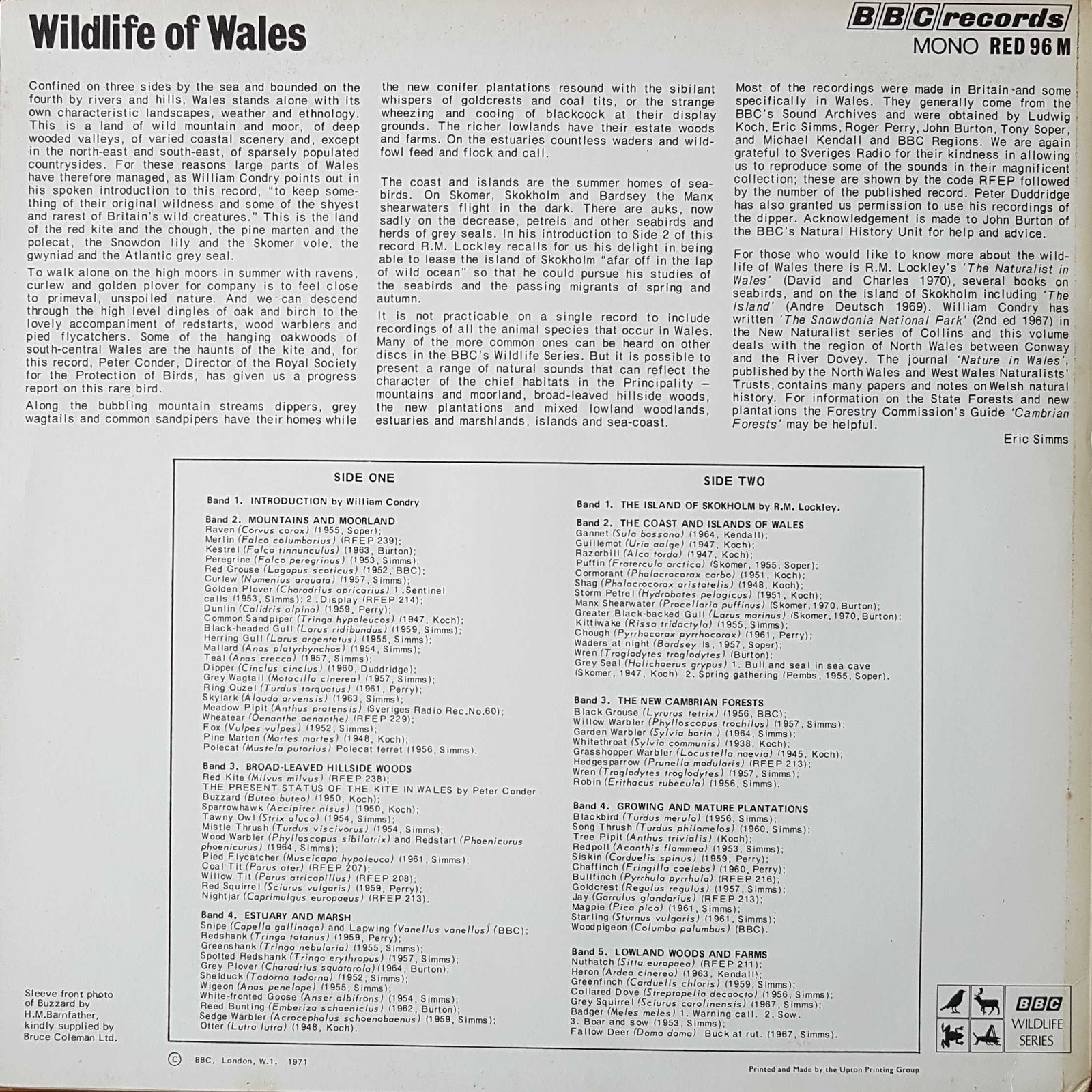 Back cover of RED 96